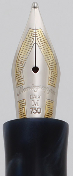 Montegrappa Privilege Deco Fountain Pen - Sterling Silver w Greek